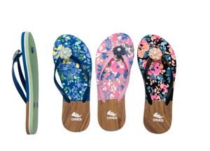 New Fashion Summer Platform Slippers Women'S Flowers Casual Lovely Wearing Beach Flip-Flops Sandals Supporting Customization