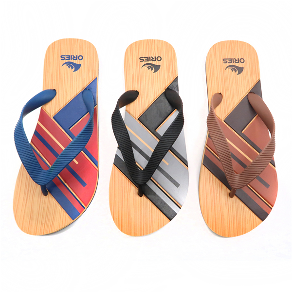 Custom Beach Colorful Durable Brown Hawaii New Tropical Style Slippers Flipper Flops Sandals