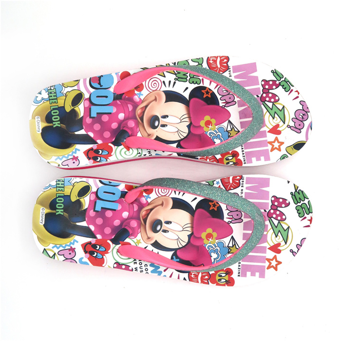 High Heel Carton Flim Children Summer Beach Wearing
