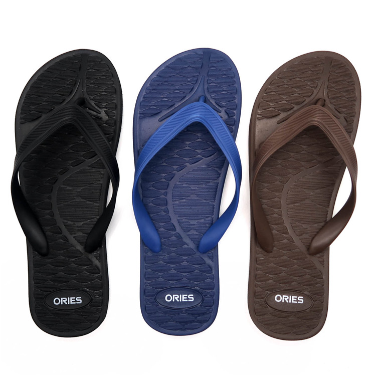 AH-20PSM002 Solid Color Massage Insole Promotional PE Beach Slippers
