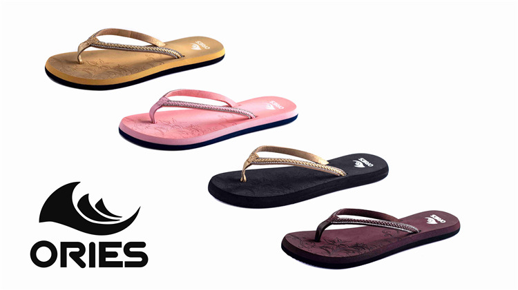 AH-9E008 Hot Sell Beautiful Color Anti-skid V Strap Women EVA Flip-Flops
