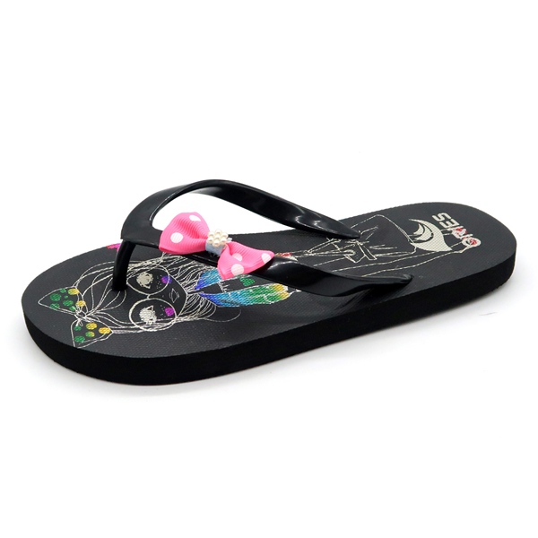 Cute Tricolor Little Girl Pattern Summer Casual Women Flip Flops AH-8P046-Ories